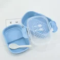 thumbnail image 4 of Microwave Wheat Straw Bento Box BPA Free Food Storage Container Fruit Food Food Container Lunch Box for Kids H7092-pink, 4 of 6