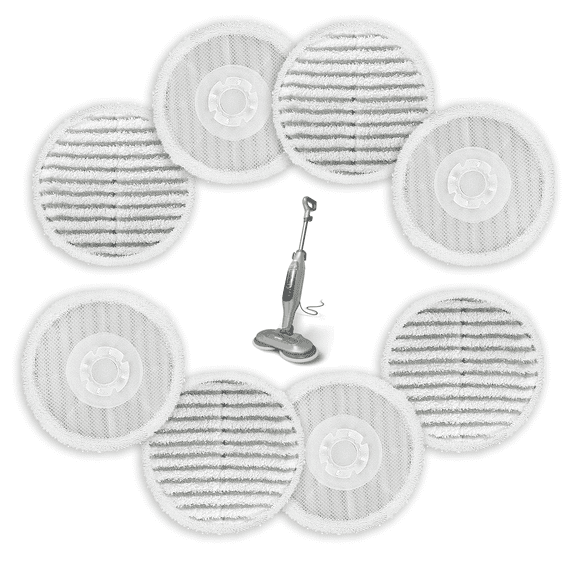 Replacement Steam Mop Pads 8 PACK for S7000 S7001 S7201 Steam Mop Washable Pads
