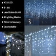 thumbnail image 2 of Luces navideñas Icicle Lyhope 432 LED 10,7 m, 8 modos, 2 of 7