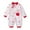 White-2, variant on Baby Girls Boys Calendar Chinese New Year Bodysuit Cute Kimono Tang Suit Red Long Sleeve Romper Fashion Button Jumpsuit Outfits(Red-3,3-6 Months)