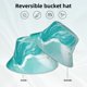 thumbnail image 2 of Fotbe Teal Turquoise 1 Sombrero Tipo Pescador con Estampado – Sombrero de Sol de Algodón de Moda para Playa, Golf, Pesca, 2 of 5