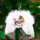 thumbnail image 4 of Adornos de Navidad en blanco para sublimación, almacén de EE. UU., China, adorno de sublimación de ala de Ángel blanco, adorno de plumas en blanco, 4 of 4