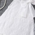 thumbnail image 6 of MEZZALL Girls Summer Dresses White Lace Sleeveless Dress With Bow Tie Casual Outfit For Toddler Kids Age 3 8 Cozy, 6 of 9