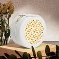 thumbnail image 6 of Yiaed Shiba Inu Sunflower Print Travel Jewelry Case Bridesmaid Gift Boxes Jewelry Travel Organizer Small Round Jewelry Box Mini Storage-White, 6 of 7