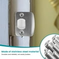 thumbnail image 3 of PEACNNG Ikopy Door Latch Restorer Stainless Steel Door Lock Repair Plate with Spacers Sturdy Door Lock Security Repair Tool Easy Installation Door Latch Restorer Repair Kits for Door Latc, 3 of 10