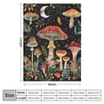 thumbnail image 4 of PIKWEEK Cute Mushroom Throw Blanket Aesthetic,Witchy Gifts for Women,Gothic Gifts,Soft Cozy Warm Moth Witchy Plush Blanket Throw for Women Men Teens Girls Boys Mom, 4 of 6