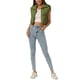 thumbnail image 2 of Chaleco acolchado ligero de mujer INSPIRE CHIC con cuello alto y cremallera, chaleco corto, talla XL, color verde ejército, 2 of 6