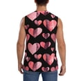 thumbnail image 4 of Fotbe Men's Hearts Print Men's Sleeveless Muscle Tank Tops Casual T-Shirts for Gym Workout Beach-Medium, 4 of 8