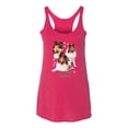 thumbnail image 2 of If It's Not a Collie It's Just a Dog Gift | Womens Dog Lover Premium Tri-Blend Racerback Tank Top, Shocking Pink, Large, 2 of 4