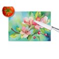 thumbnail image 4 of Arkansas Apple Blossom in Watercolor Glass Cutting Board Large 12 in x 15 in, 4 of 5