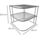 thumbnail image 4 of Esquinero Organizador de Platos 3 Niveles Gris, 4 of 6