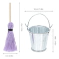 thumbnail image 2 of Hytrove Mop With Bucket Set Miniature Mop For Realistic Home Scene 1 Set, 2 of 8