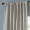 thumbnail image 2 of Highland Tan Monochromatic Faux Linen Room Darkening Curtain Pair (2 Panels), Highland Tan, 50W X 96L, 2 of 9