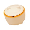 thumbnail image 3 of Luzkey Desktop Trash Can Waste Bin Mini Novelty Garbage Container Reusable Garbage Basket Garbage Can for Coffee Table Tabletop Home Orange, 3 of 8
