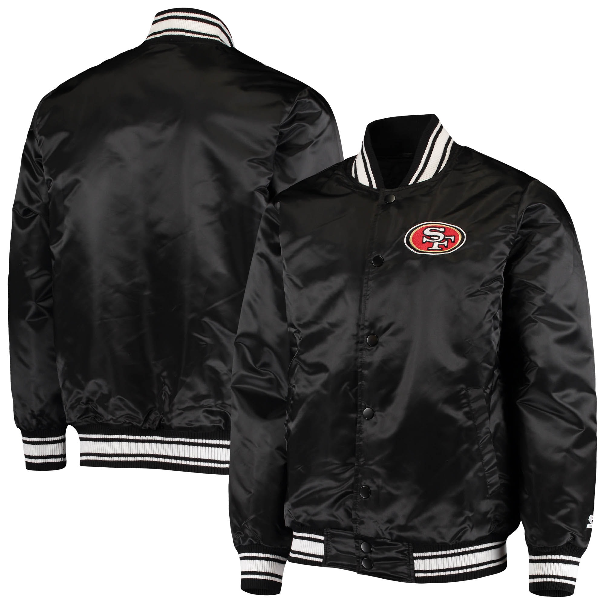 Men's Starter Black San Francisco 49ers 