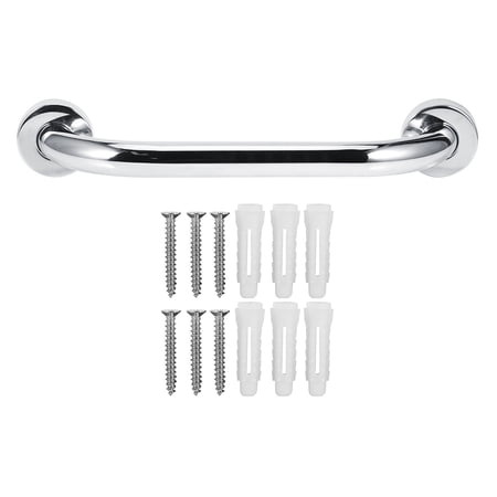 33cm Stainless Steel Bathroom Grab Bar Chrome Finished Anti Slip Safety Hand Rail for Bathtub Shower Room