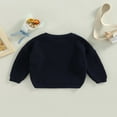 thumbnail image 3 of Chandail Tricoté pour Tout-Petit Fille Garçon, Blouse Chandail, Chandail Molletonné Chaud à Col Rond, Manches Longues, 3 of 6