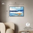 thumbnail image 5 of Beautiful Blue Canvas Pastel Abstract Calming Wall Art by Art Remedy, Black Frame, 30" x 24", 5 of 7