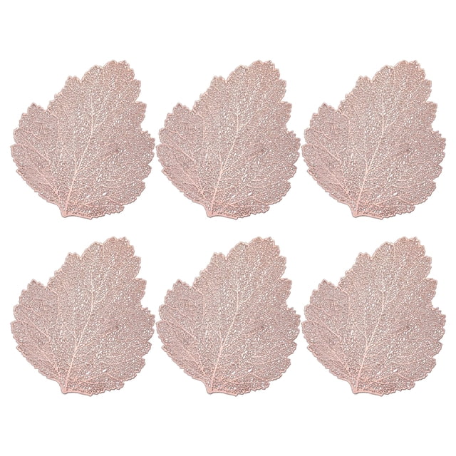 Wosthever 6 pack/lote tapetes para de comedor impermeables y a prueba de aceite tapete para de comedor fácil de limpiar Mostrada Oro rosa