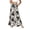 Black#1, variant on Women Floral Wide Leg Pants High Waisted Loose Fit Casual Long Pants with Pockets Elastic Waist Flowy Trousers for Women Summer