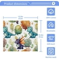 thumbnail image 4 of 4 Pack Cute Dragon Pure Cotton Washcloths 12 x 12 Inch Reusable Absorbent Soft Cotton Face Towels Fingertip Towels Set for Gym Towels,Hotel and Spa Wash cloth, 4 of 7