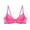 Pink, variant on Diufon Womens Lace Bras Solid Color Half Coverage Soft Bras Push up Breathable Bras