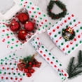 thumbnail image 4 of Red and Green Dots Christmas Tissue Paper Bulk，Dots Wrapping Tissue Paper for Gift Bags, 14 x 20 Inch Gift Wrap for Christmas Party DIY Crafts Decor Holiday Flowers,50 Sheets, 4 of 6