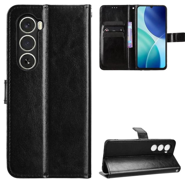 Funda tipo libro para itel A100 4G, cartera todo‑en‑uno, funda multifuncional con tarjetero y correa de muñeca desmontable
