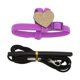 thumbnail image 2 of Correa de arnés para pájaros para mascotas, correas elásticas ajustables y ligeras para loros voladores con lindo corazón morado S, 2 of 5