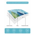 thumbnail image 5 of Quilts Twin Size Bedding Set, Blue Surfboard Lightweight Quilted Comforter, Summer Beach Tropical Coconut Tree Wooden Soft Reversible Bedspread Coverlet with Pillow Covers for All Season, 68" x 86", 5 of 7