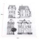 thumbnail image 3 of Sello de goma, tarjetas de álbum de recortes, casa de sellos transparentes transparentes, 7,08 x 5,9 pulgadas Amonsee No, 3 of 5