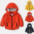 thumbnail image 4 of ZACPNCV Rain Jacket for Girls Loose Fit Waterproof Lightweight Lined Rain Coat Hiking Windbreaker Jacket with Hood Navy 3-4 Years, 4 of 4