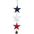 thumbnail image 2 of Metal Stars and Bell Hanging Patriotic Wind Chime Decoration - 26", 2 of 7