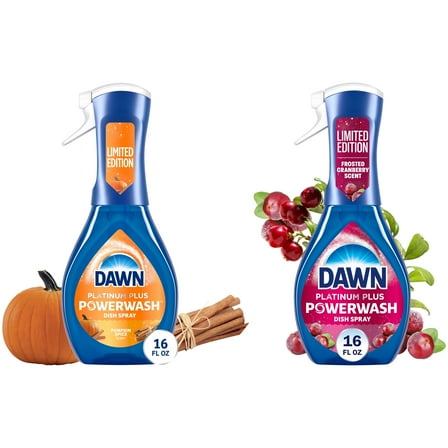 Dawn Powerwash Spray, Dish Soap, Dishwashing Liquid, Pumpkin Spice, Cranberry, 2 Starter Kits, 16 fl oz