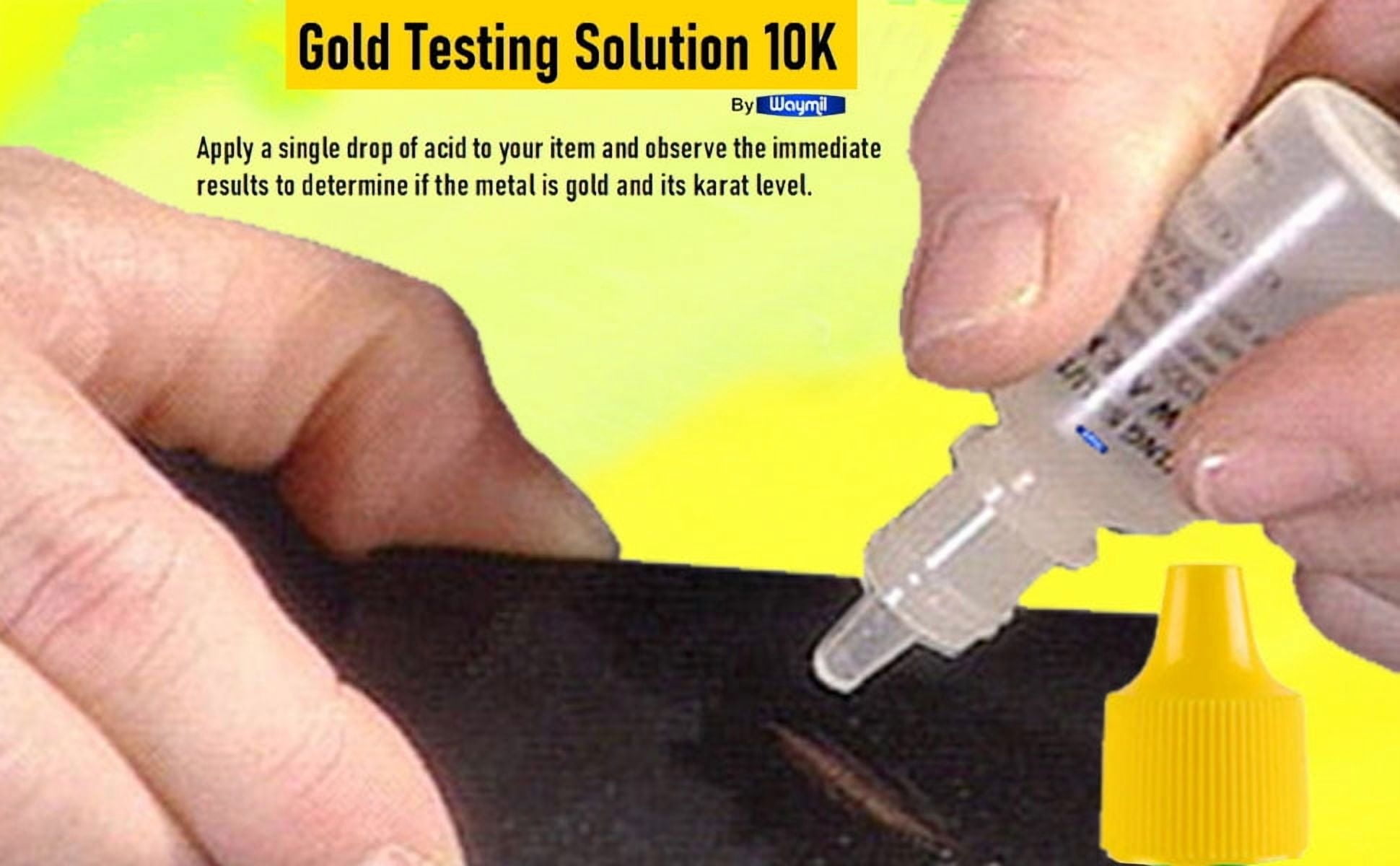 Waytest 6 10K Gold Test Liquid Kit Jewelry Metal Tester for Precious Metals