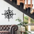 thumbnail image 5 of IPEWLEX Vintage Nautical Compass Wall Decor, Retro Openwork Metal Hanging with Maritime Design for Coastal, Industrial, Rustic and Modern Home Decor, Living Room, Entryway and Study, 5 of 7