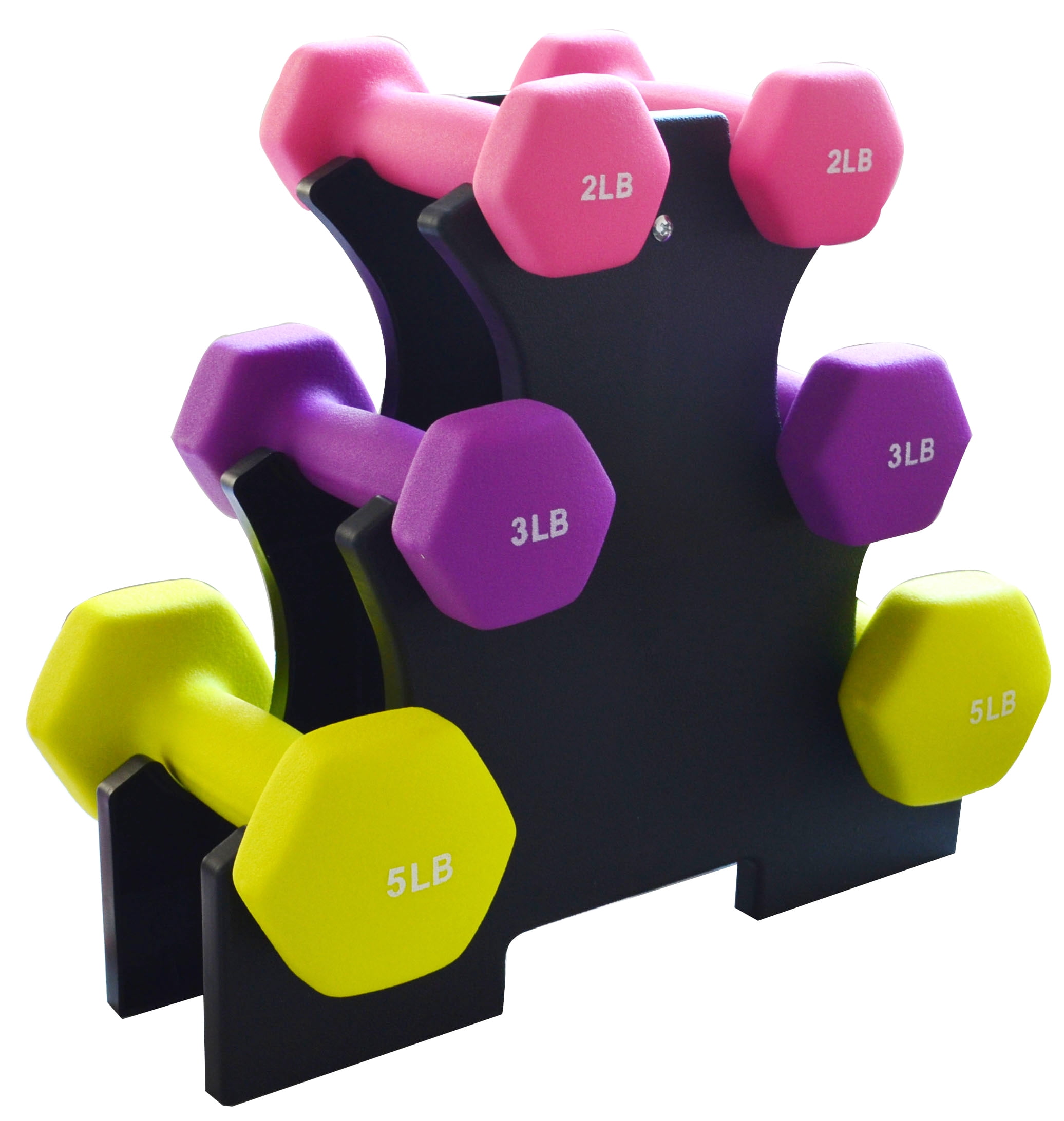 BalanceFrom Dumbbell Set with Stand (20Pound)