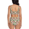 thumbnail image 3 of Daiia Watermelons Women's Bikini Set Two Piece Swimsuit High Waisted Bikini Adjustable Straps Bikini Perfect for Beach, Pool, and Summer Vacation-XX-Large, 3 of 9