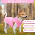 thumbnail image 3 of 2 Pieces Fleece Dog Sweater Vest Winter Warm Dog Sweaters for Small Dogs Male Female Fall Pullover Doggie Clothes with D-Ring Soft Puppy Cold Weather Coat Clothing, 3 of 6