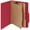 Bright Red, variant on Staples 100% Recycled Heavy Duty Classification Folder 2-Dividers 2" Expansion Letter Size Bright
