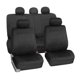 thumbnail image 1 of Juego completo de fundas de neopreno FH Group para asientos de coche, universales, negras, 1 of 9