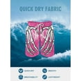 thumbnail image 5 of Pink Skeletal Hands Skeletal Hands Mens Swim Trunks Quick Dry Stretch Board Shorts with Soft Mesh Lining Funny Beach Short with Pockets 3XL, 5 of 8