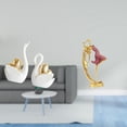 thumbnail image 2 of Figuras De Pareja De Cisnes Y Estatua De Bailarina De Ballet, Elegantes Adornos De Mesa Para El Hogar, La Oficina, El Dormitorio, La Estantería, La Entrada Y La Decoración., 2 of 8