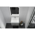 thumbnail image 6 of Amazon 36" Gray Wood Floating Vanity with White Top and Brushed Nickel Trim, 6 of 10