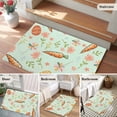 thumbnail image 6 of Easter Eggs 2'x3' Washable Rug, Carrots Spring Daisy Botanical Rustic Green Non-Slip Soft Doormat Area Rugs for Entrance Bathroom Bedsides, Carpet for Kitchen Bedroom, Entryway Floor Mat, 6 of 9