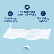 Puffs Facial Tissues Plus Lotion with the Scent of Vicks, 1 Cube Box, 48 Tissues Per Box