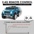 thumbnail image 4 of Gymax 12V Licensed Mercedes-Benz Kids Ride On Car RC Motorized Vehicles w/ Trunk Navy, 4 of 9