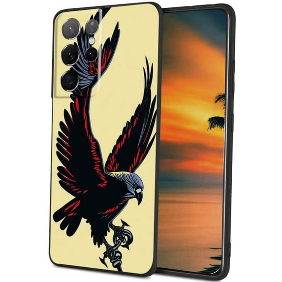 Compatible with Samsung Galaxy S22 Ultra Phone Case, Birds-Eagle-91 Case Men Women, Flexible Silicone Shockproof Case for Samsung Galaxy S22 Ultra