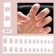 thumbnail image 4 of 24 Uñas Postizas Desnudas Vhermosa Francesas Cortas con Patrones, 4 of 5
