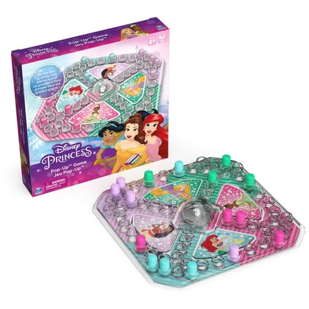 Spin Master Games, Disney Princess Pop Up Board Game for Kids Ages 4 and up